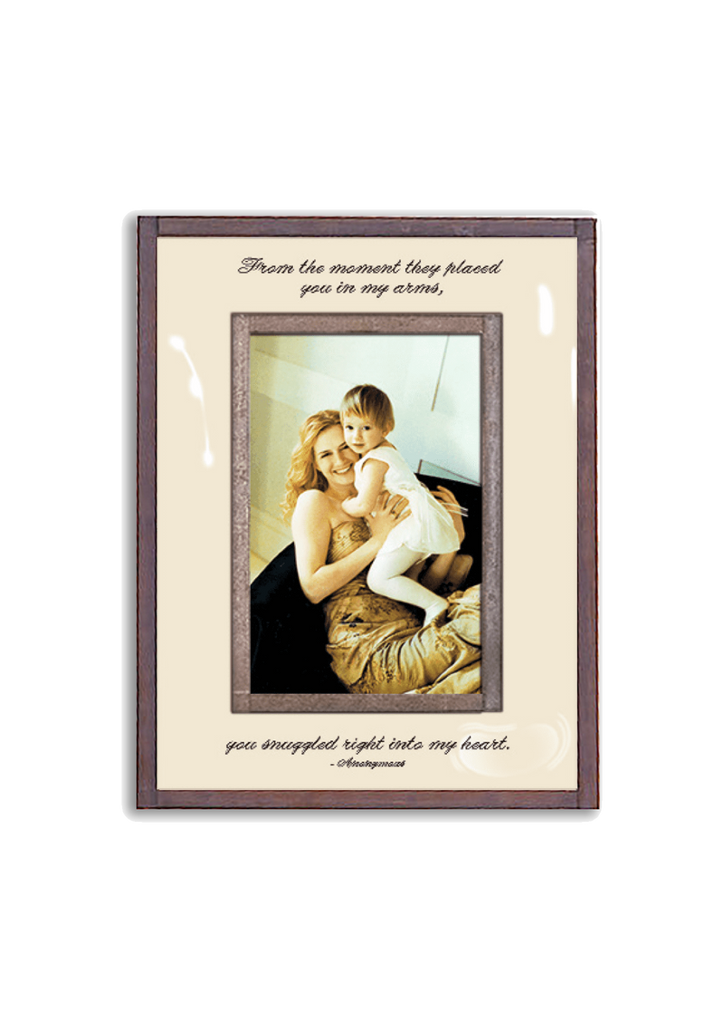 From The Moment They Placed You In My Arms Copper & Glass Photo Frame