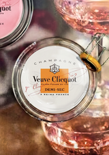 Vintage Veuve Clicquot Demi-Sec 4" Round Glass Coaster