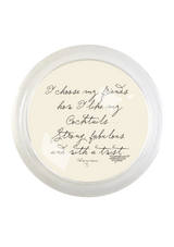 I Choose My Friends 4" Round Glass Coaster