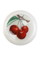 Cherry 4" Round Glass Coaster
