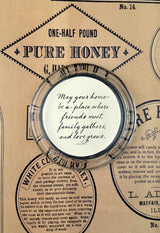 May Your Home Be A Place 4" Round Glass Coaster