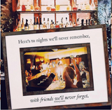 Here's To Nights We'll Never Remember Copper & Glass Photo Frame