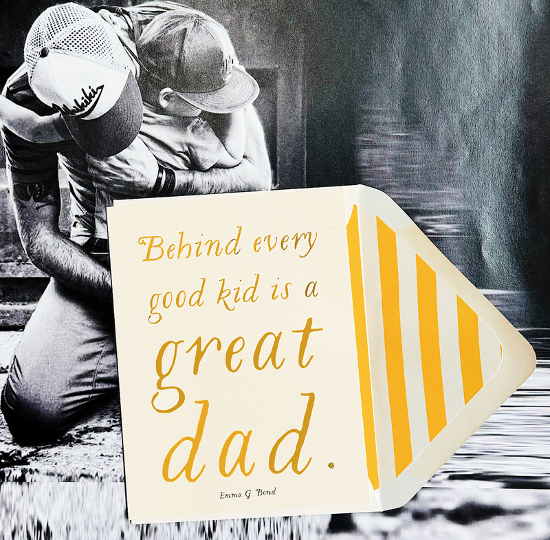Min. Case Pack // Great Dad Greeting Card, Single Folded Card