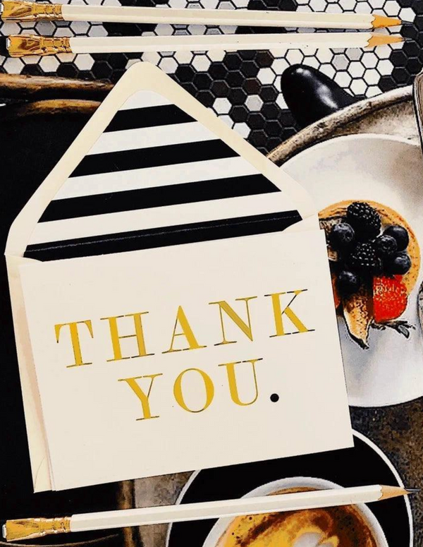 Thank You. Greeting Card, Single Folded Card