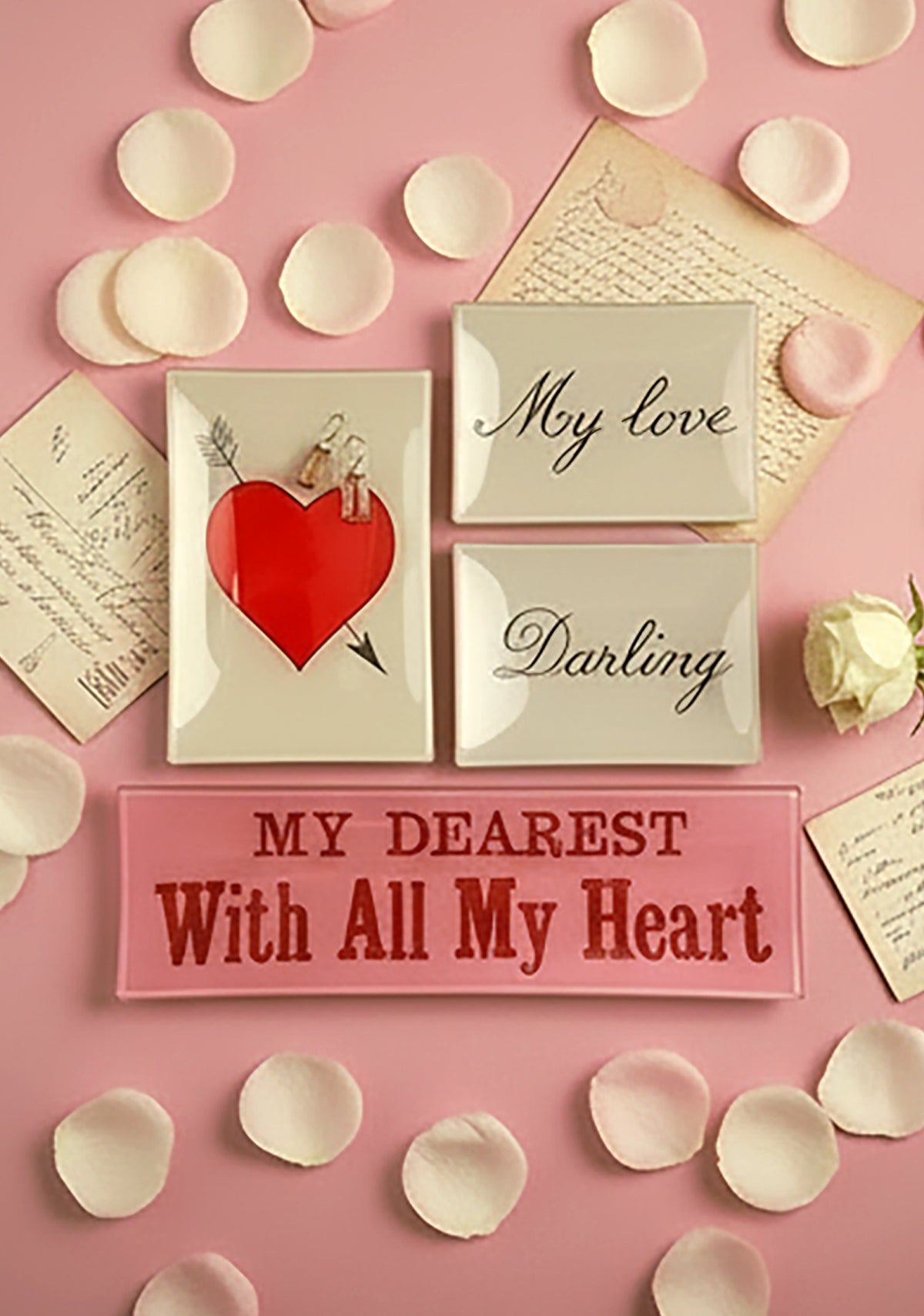 My Love Spencer Cursive Decoupage Glass Tray – Wholesale Ben's Garden