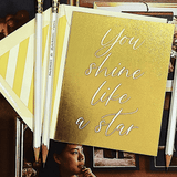 You Shine Like a Star Greeting Card, Single Folded Card