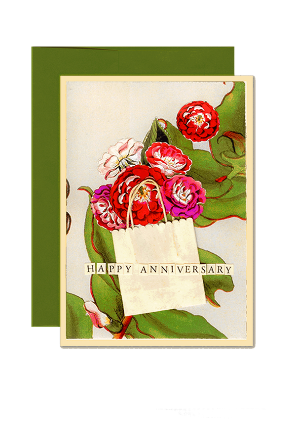 Min. Case Pack of 6 // Anniversary Roses Folded Greeting Card