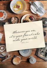 Wherever You Are Decoupage Glass Tray