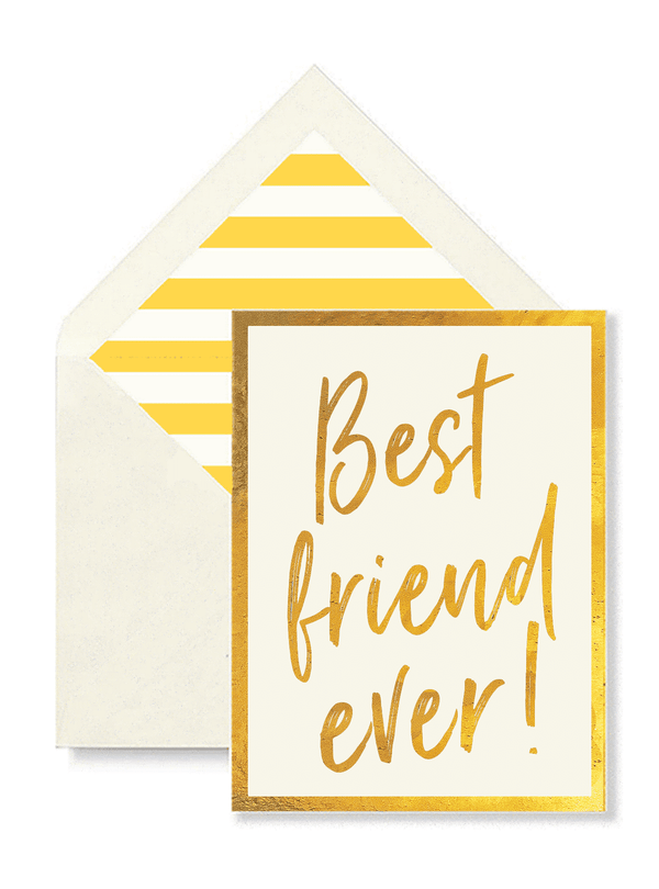 Min. Case Pack // Best Friend Ever Greeting Card, Single Folded Card