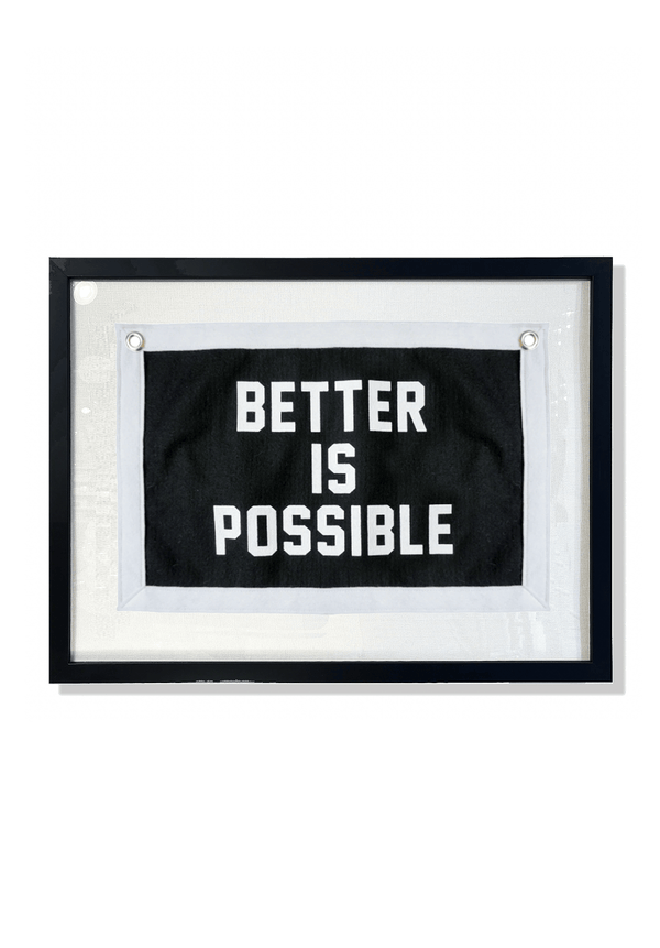 Better Is Possible Cut-And-Sewn Wool Felt Pennant Flag - Wholesale Ben's Garden 