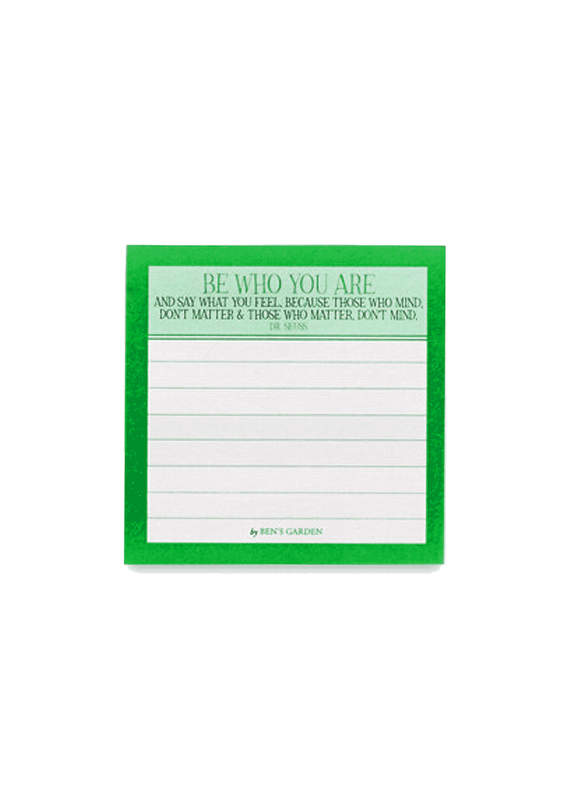 Ben's Garden Be Who You Are Scribble-It Stickies Pad // Min. Case Pack of 12