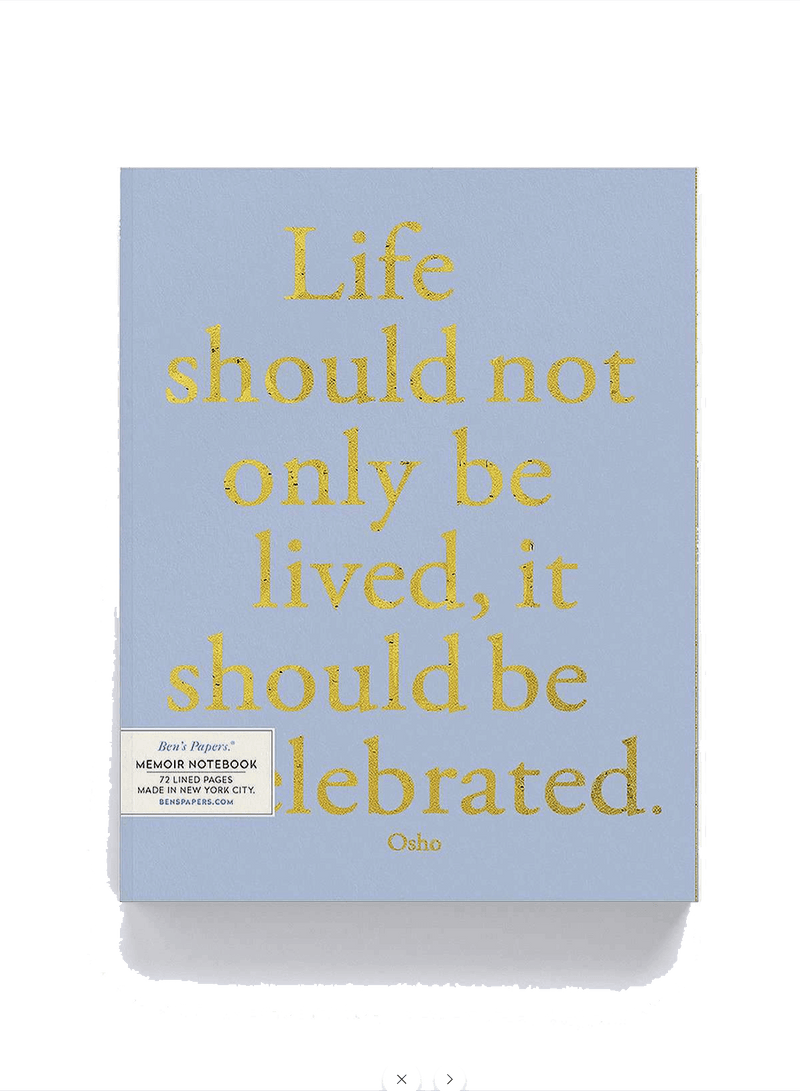 Case Pack of 6 // Life Should Not Only Be Lived Memoir Notebook Journal - Wholesale Ben's Garden 
