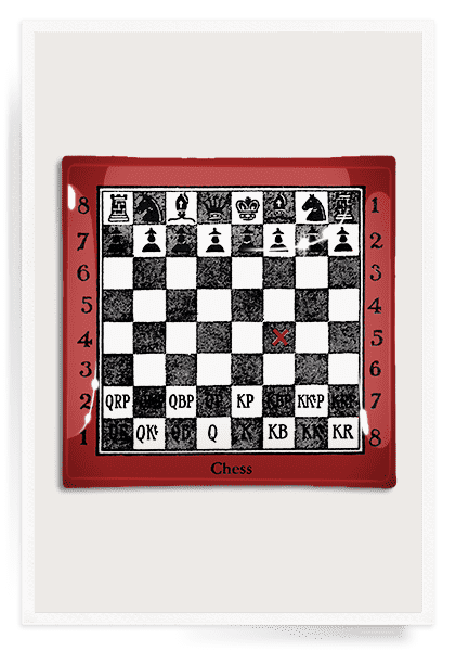 Bensgarden.com | Chess Board Decoupage Glass Tray - Bensgarden.com