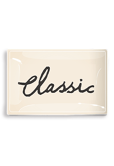Classic Vintage Type Decoupage Glass Tray - Wholesale Ben's Garden 