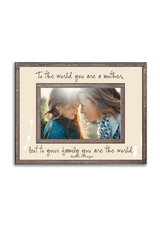 To The World You Are A Mother Copper & Glass Photo Frame