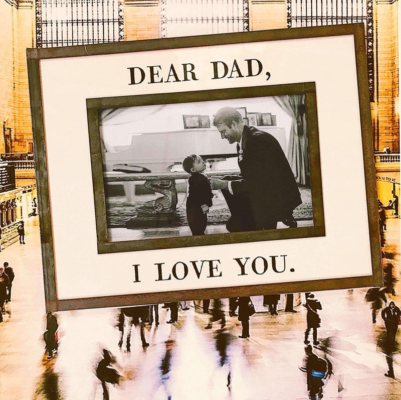 Bensgarden.com | Dear Dad, I Love You Copper & Glass Photo Frame - Bensgarden.com