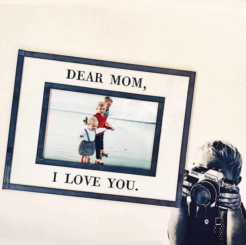 Bensgarden.com | Dear Mom, I Love You Copper & Glass Photo Frame - Bensgarden.com