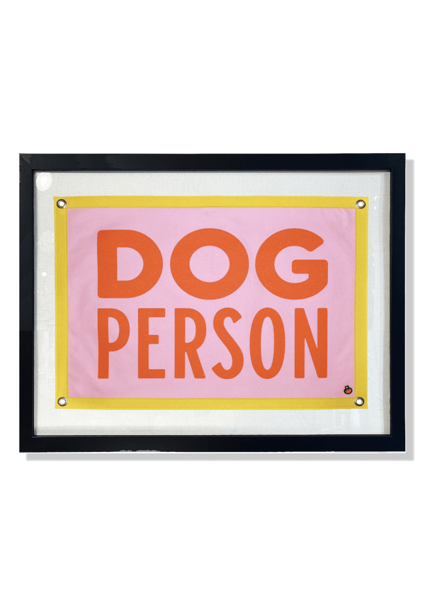 Dog Person Cut-And-Sewn Wool Felt Pennant Flag - Wholesale Ben's Garden 