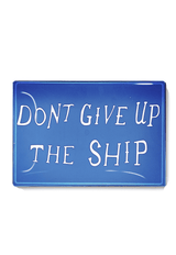 Bensgarden.com | Don't Give Up The Ship Decoupage Glass Tray - Bensgarden.com