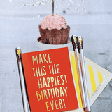 Make This the Happiest Birthday Ever Greeting Card, Single F