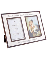 Bensgarden.com | From The Moment They Placed You Double 5"x 7" Copper & Glass Photo Frame - Bensgarden.com