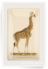 Bensgarden.com | Giraffe "Geoffrey" Decoupage Glass Tray - Bensgarden.com