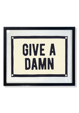 Give A Damn Cut-And-Sewn Wool Felt Pennant Flag - Wholesale Ben's Garden 