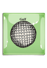 Hole In One Golf Ball Decoupage Glass Tray - Wholesale Ben's Garden 