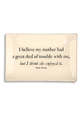 I Believe My Mother Decoupage Glass Tray - Wholesale Ben's Garden 