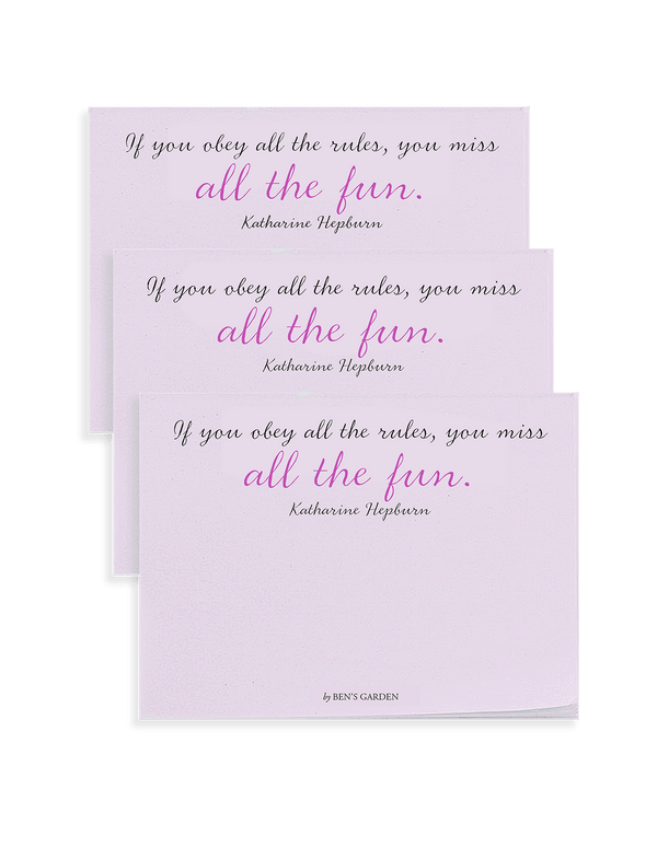 If You Obey All The Rules Set/ 3 Stickies Pad // Min. Case Pack of 6 - Wholesale Ben's Garden 