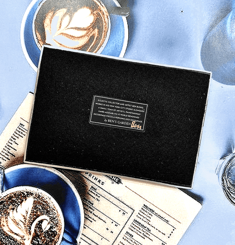 Love, Always. Typewriter Decoupage Glass Tray