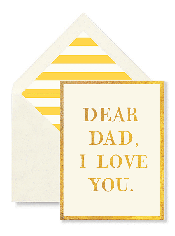 Bensgarden.com | Min. Case Pack // Dear Dad, I Love You Greeting Card, Single Folded Card - Bensgarden.com