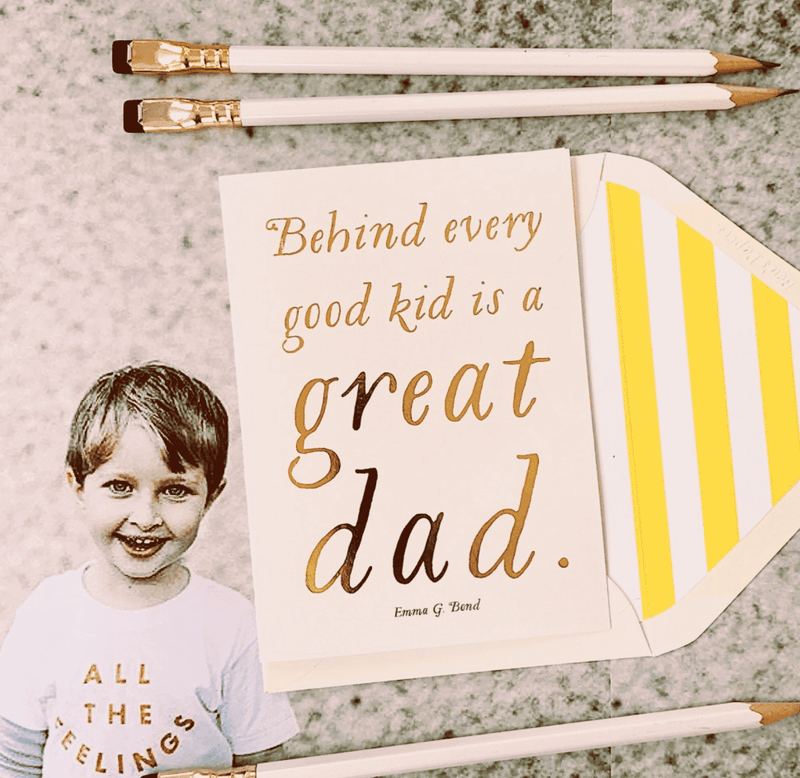 Bensgarden.com | Min. Case Pack // Great Dad Greeting Card, Single Folded Card or Boxed Set of 8 - Bensgarden.com