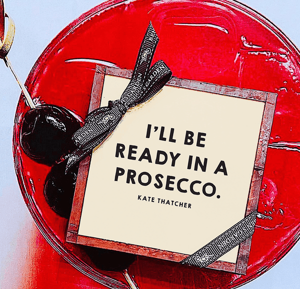 Min. Case Pack of 2 // I'll Be Ready In A Prosecco Coasters, Set of 4 - Wholesale Ben's Garden 