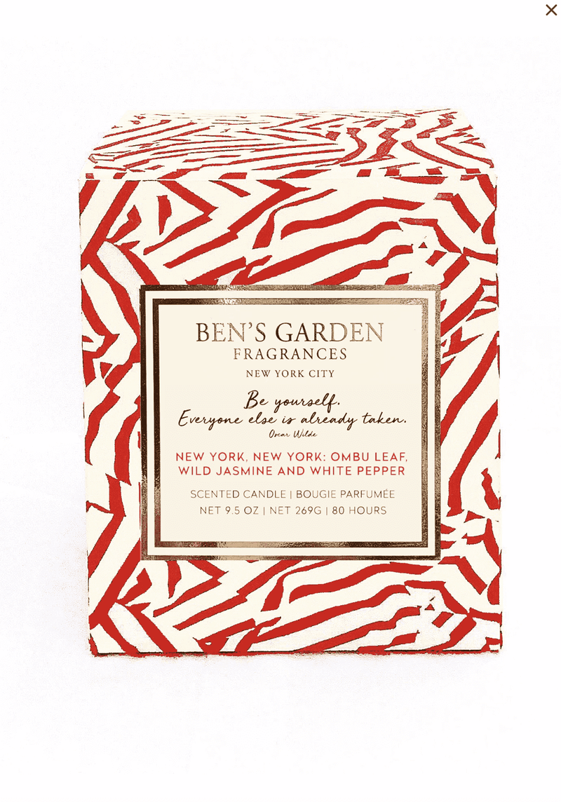 Bensgarden.com | Min. Case Pack of 6 // Be Yourself. Everybody Else Is Already Taken; New York, New York, Artisan Scented Candle - Bensgarden.com