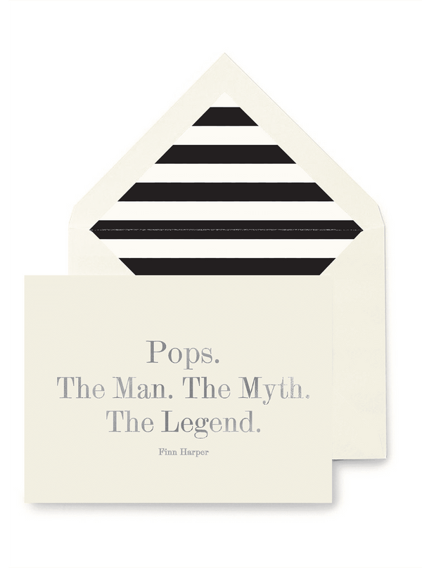 Bensgarden.com | Min. Case Pack // Pops. The Man. The Myth. The Legend. Greeting Card, Single Folded Card - Bensgarden.com