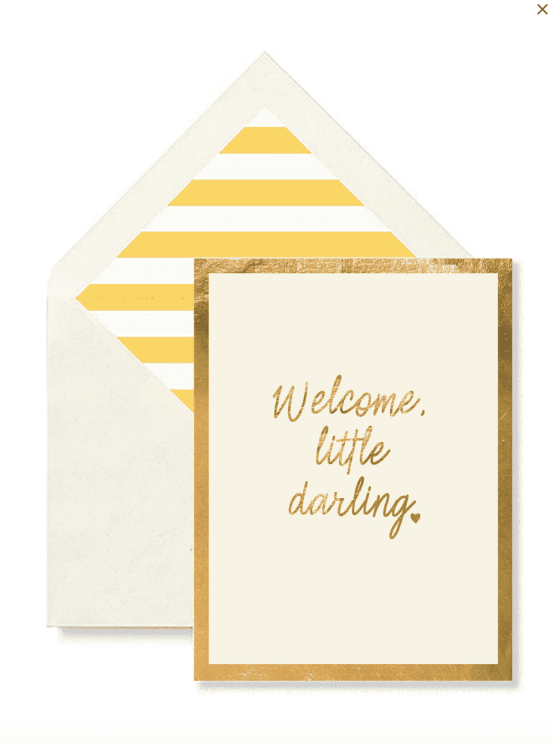 Bensgarden.com | Min. Case Pack // Welcome, My Little Darling Greeting Card, Single Folded Card - Bensgarden.com