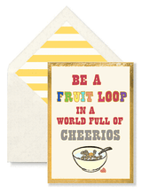 Bensgarden.com | Min. Case Pack // Why Be A Fruit Loop Greeting Card, Single Folded Card or Boxed Set of 8 - Bensgarden.com