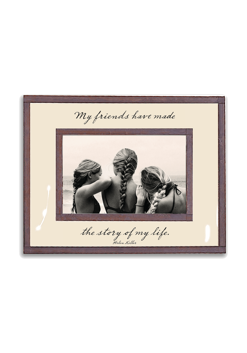 My Friends Have Made The Story Of My Life Copper & Glass Photo Frame - Wholesale Ben's Garden 