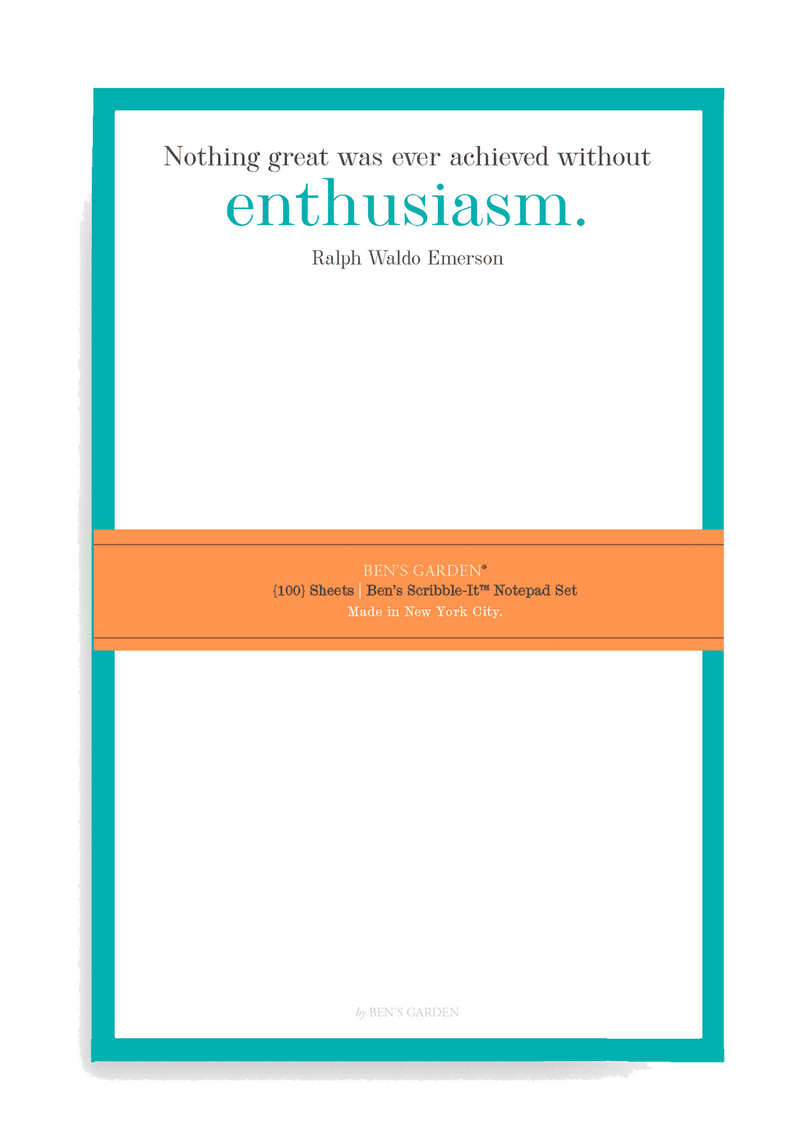 Nothing Great Is Ever Achieved Scribble Notepad Set Of 2 // Min. Case Pack of 6