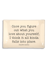 Once You Figure Out What You Love Decoupage Glass Tray - Wholesale Ben's Garden 