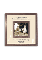 A Friend Is One Of The Nicest Things You Can Have 3"x 3" Copper & Glass Photo Frame