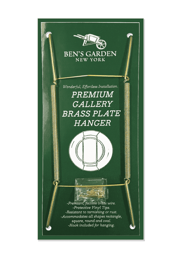 Premium Gallery Polished Brass Plate Hanger - Wholesale Ben's Garden 