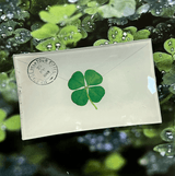 Pressed Clover French Envelope Decoupage Glass Tray - Wholesale Ben's Garden 
