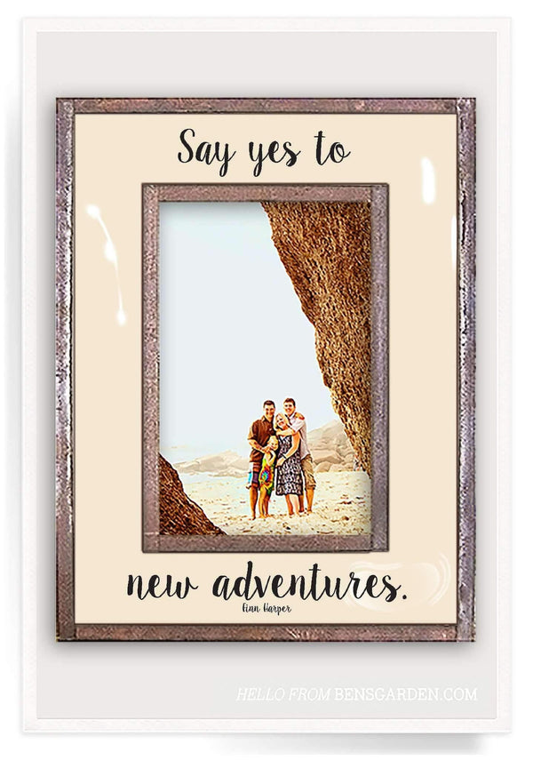 Bensgarden.com | Say Yes To Adventures Copper & Glass Photo Frame - Bensgarden.com