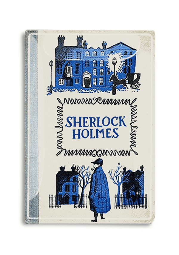 Bensgarden.com | Sherlock Holmes Book Jacket Decoupage Glass Tray - Bensgarden.com