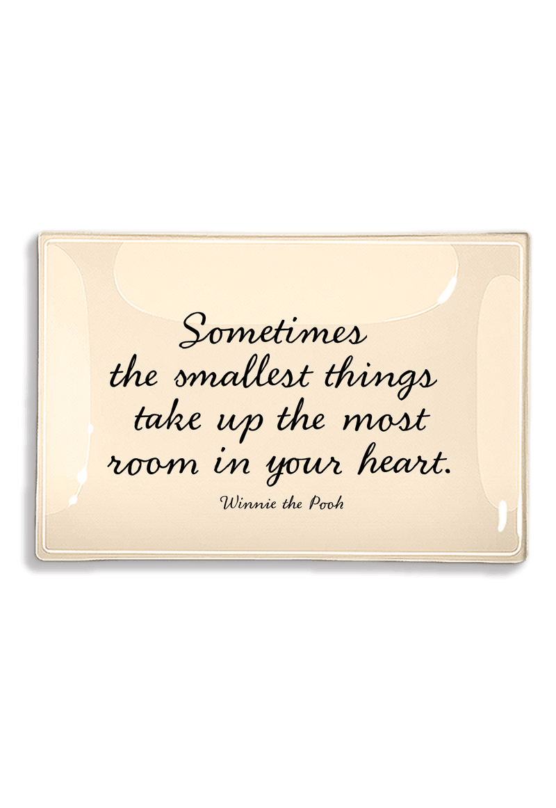 Sometimes the Smallest Things Decoupage Glass Tray - Wholesale Ben's Garden 