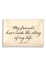 Story Of My Life 4"x 9" Decoupage Glass Tray - Wholesale Ben's Garden 