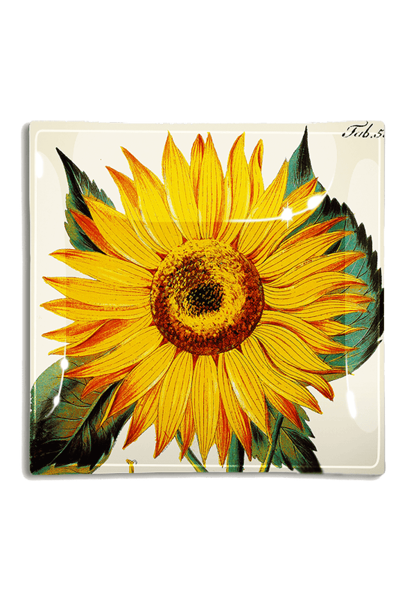 Sunflower Decoupage Glass Tray - Wholesale Ben's Garden 