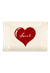 Sweetheart Decoupage Glass Tray